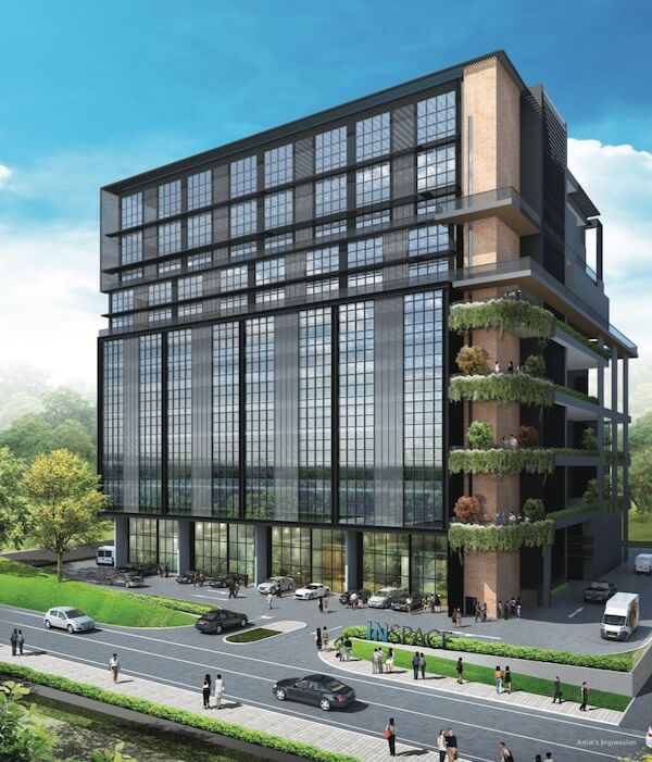 Modern commercial building facade in Singapore ideal for business investment and leasing